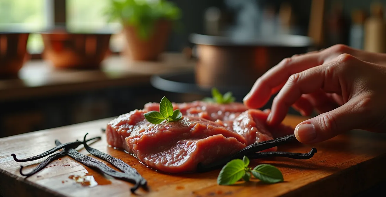 Ferme-auberge réunionnaise préparant un repas dominical traditionnel